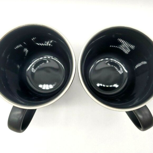 Royal Doulton Gordon Ramsay Mugs Slate Gray Bread Street 3.5"H Set Of 2 - Picture 11 of 12